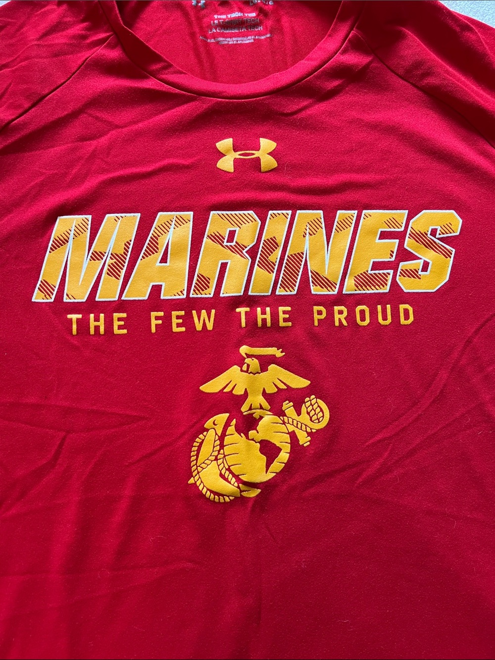 Under Armour Red Marines Graphic Short-Sleeve Tee - Picture 3 of 4